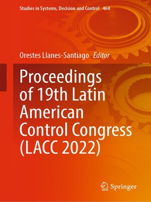 cover image of Proceedings of 19th Latin American Control Congress (LACC 2022)